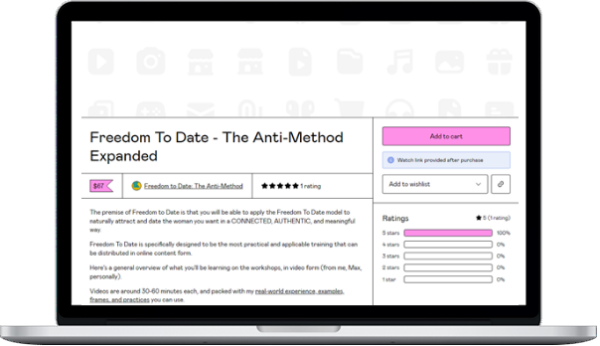 Freedom To Date – The Anti-Method Expanded